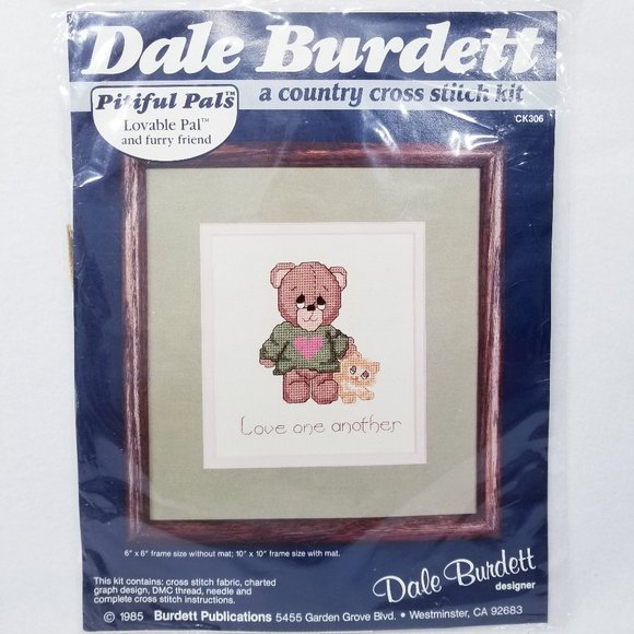 Dale Burdett Vintage Pitiful Pals Cross Stitch Kit - Picture 1 of 6